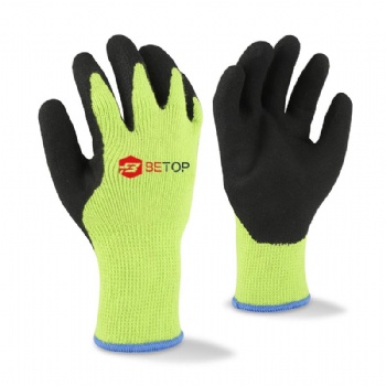 10G Acrylic Cold Resistant Gloves with Sandy Latex Coating