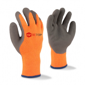 Hi-vis Orange Thermal Acrylic Shell with Foam Latex Coating