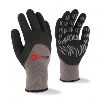 2 Layers Shell Winter Thermal Gloves with Foam Latex Coating