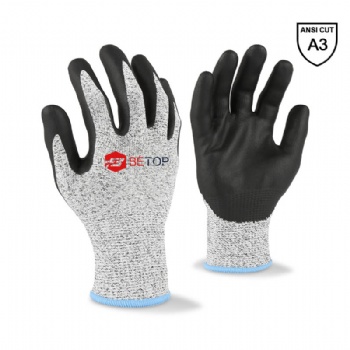 13G Microfoam Nitrile Coating Cut Resistant Gloves Level 5