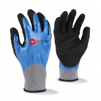 15 Gauge Nitrile Double Coated Work Gloves