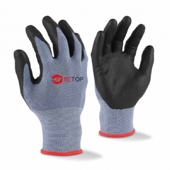 13G Microfoam Nitrile Coated Polyester Safety Gloves