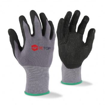 Ultra-thin Nano Foam Nitrile Coated Nylon Work Gloves