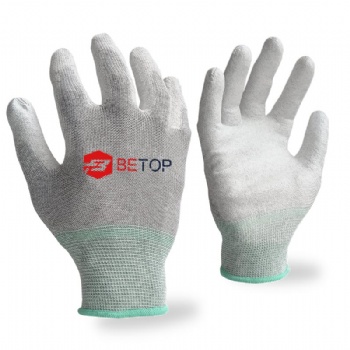 ESD PU Palm Coated Antistatic Safety Gloves